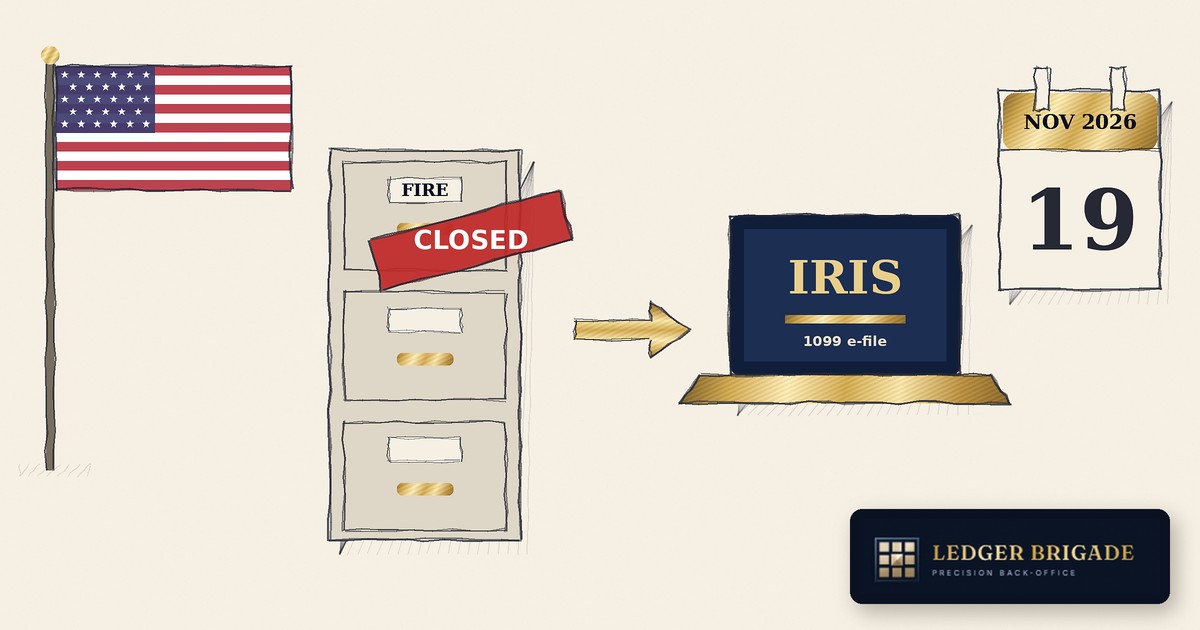 The IRS's 1099 Filing System Shuts Down on November 19: What Small Businesses Need to Do Now